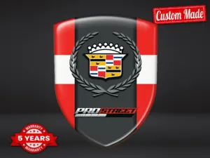 Cadillac Emblemas Silicona Personalizados Limitados Estilo Cúpula  ST